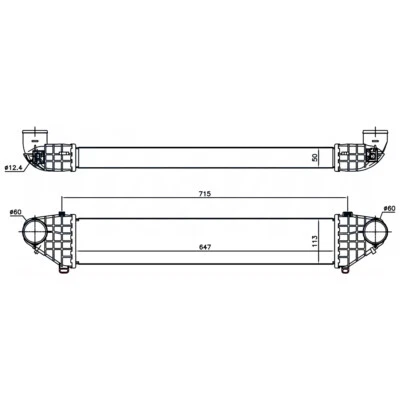 Nuevo intercooler para Volvo C30 T5 30776211 30741851 Foto 1 de 4