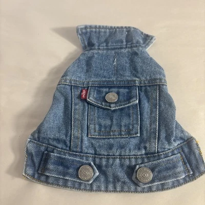 Levi's x Target Dog Pet Blue Denim Trucker Jean Jacket XS Lined New Red Tag - Image 1 of 4