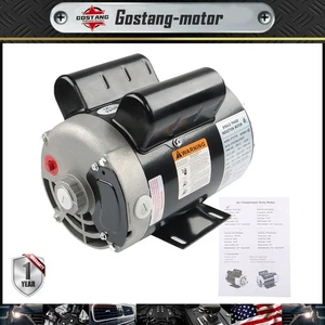 Air Compressor Electic Motor 3.7HP 3450RPM Duty 56Frame 1 Phase 5/8" Shaft 230V - Picture 1 of 17