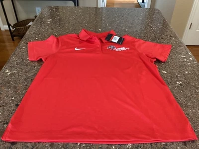 Camisa polo Liberty University Flames Nike para mujer talla grande roja ¡¡NUEVA CON ETIQUETAS!!! Foto 1 de 4