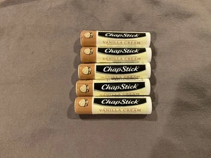 ~ 5 Tuben Chapstick Vanille Creme Balsam Lippenpflege 0,15 Oz ~ - Bild 1 von 1