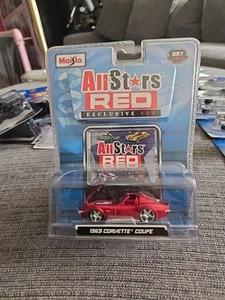 Lot Maisto Pro Rodz & All stars Red 69 Corvette Coupe Pro-Touring 1:64 Die-cast - Picture 1 of 5