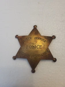 Insignia antigua servicio indio policía Rosebud reserva vintage nativo americano - Imagen 1 de 3