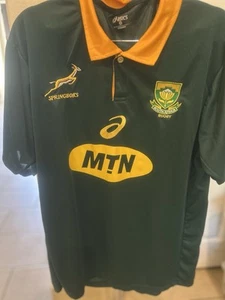 SUDAFRICA RUGBY / SPRINBOKS Asics maglia uomo ricamata 3XL - Foto 1 di 5