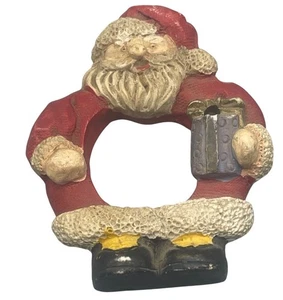 portafoto babbo natale vintage addobbo regalo rosso 3,25x2,5" LEGGI - Foto 1 di 4