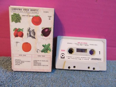 Best of Cream cassette tape EARLY AMPEX clapton baker strange brew white room - Image 1 of 3