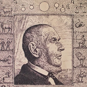 Hans Thoma Selbst Friedrich Schiller Zitat Lithografie 1919 signiert und Widmung - Bild 1 von 4