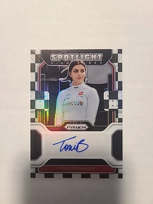 2022 Prizm Toni Breidinger Spotlight Signatures Checkered RC Auto 16/50 - Image 1 of 2