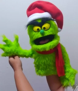 One of a kind "The Little Grinch" Ventriloquist Professional Puppet - Picture 1 of 2