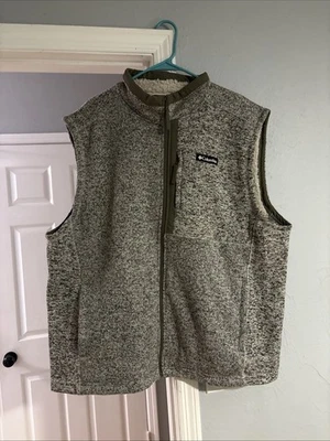 Men’s Columbia XXL Sweater Sherpa Vest - Dark stone heather - Image 1 of 4
