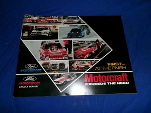 1983 Ford Motocraft Racing Prospekt Zeitplan Kenny Bernstein Bob Glidden T-9000 - Bild 1 von 5