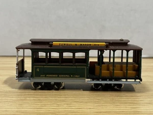 Ferrocarril de San Francisco #4 Powell & Mason Sts trolley teleférico escala HO  - Imagen 1 de 5