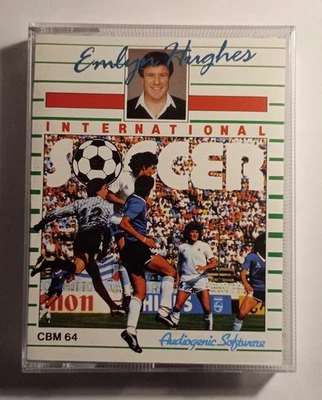 EMLYN HUGHES INTERNATIONAL SOCCER - Audiogenic Commodore 64 C64 TESTED see pics - Image 1 of 4
