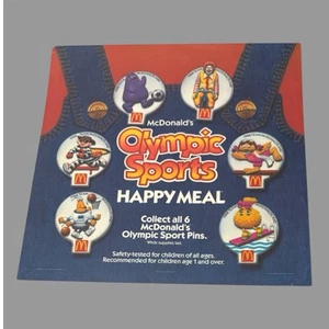 1988 McDonalds Translite 13.75" Advertising Sign Olympic Sports Happy Meal - Picture 1 of 2