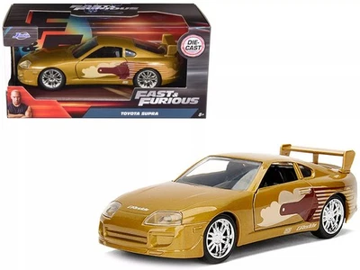 Fast Furious Modello Auto TOYOTA SUPRA GOLD 12cm 1/32 Jada Toys - Immagine 1 di 4