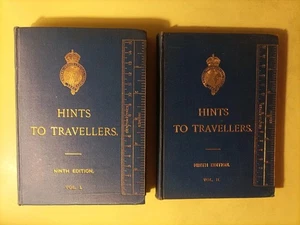 Hints to travellers by Reeves F.R.A.S. F.R.G.S. London 1906 2 volumi - Picture 1 of 8