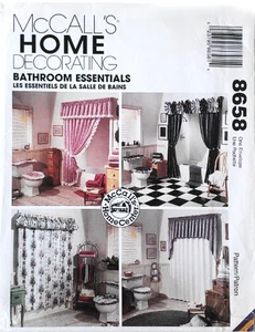 1997 Home Decor Bathroom Essentials Sewing Pattern McCall's 8658 New OOP - Picture 1 of 2