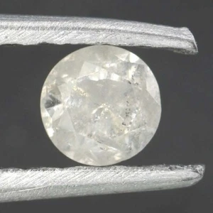 Diamante vero tondo lucido naturale sfuso bianco fantasia 0,12 ct 2,96 mm - Foto 1 di 11