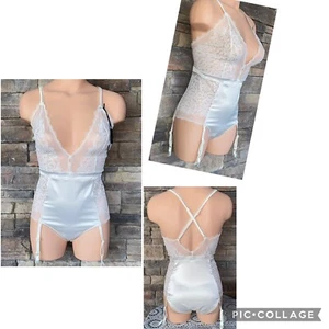 NEW Calvin Klein Black S / P Endless Sheer Bridal Lace Bodysuit Sold Out Ret $98 - Picture 1 of 11