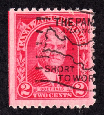 CANAL ZONE SCOTT # 106 MAPA ESTAMPADO A MANO 1928 CANAL DE PANAMÁ CON GUÍA H1756 D Foto 1 de 2