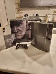 PLAYSTATION 3 Console 40GB Metal Gear Solid 4 Guns Of The Patriot Limited Ed - Picture 1 of 13