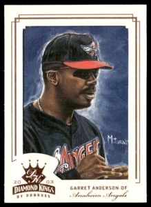 Garret Anderson 2003 Donruss Diamond Kings Bronze Foil #2 - Anaheim Angels - Picture 1 of 2
