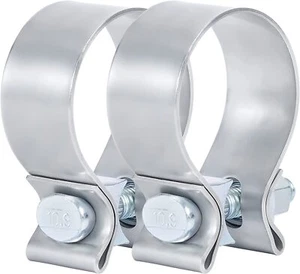 2.5 Inch Exhaust Clamp 2 1/2 Inch Narrow Exhaust Muffler Band Clamp T304 US - Picture 1 of 10