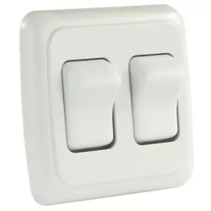 Interruptor basculante doble de repuesto para RV/cámper/remolque - Imagen 1 de 1