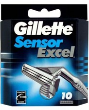 Gillette Sensor Excel Razor Blades - Pack of 10
