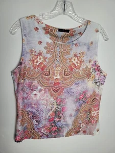 Nally & Millie Womens Multicolor Sleeveless Tank Top Size L - Picture 1 of 4