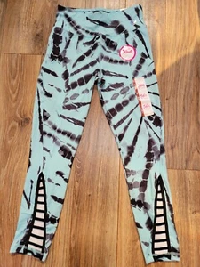 GIRLS (M 10) NWT- JUSTICE- ANKLE- ATHLETIC LEGGINGS/PANTS- CUTE DESIGN- POCKETS - Picture 1 of 5