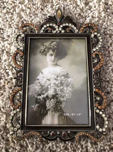 Tizo Enamel And Swarovski Crystal Frames 3.5” X 5” Hard To Find - Picture 1 of 11