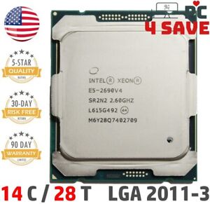 Intel Xeon E5-2690 V4 2.6Ghz 14-Core 35MB LGA2011-3 Server Processor SR2N2 135W