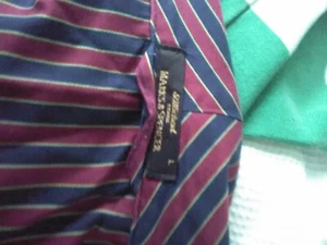 SMART MARKS & SPENCERS MENS CLASSIC 100% COTTON STRIPED DRESSING GOWN, L, VGC - Picture 1 of 2