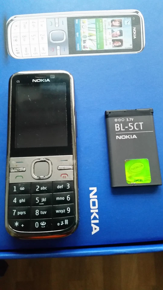 volle Funktion Bluetooth Handy Nokia C5-00 in warm/grau (ohne Simlock) RM-745 - Bild 1 von 3