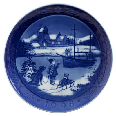 ROYAL COPENHAGEN PIATTO DI NATALE 1998 ORIGINALE PORCELLANA PRIMA SCELTA - Immagine 1 di 4