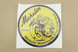 New 5" Michelin Man Motorcycle Tires Sold Here Double Sided Window Sticker Decal - Bild 1 von 3