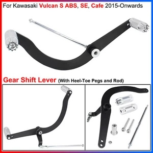 For Kawasaki Vulcan S ABS/SE/Cafe 2015-On Gear Shift Lever W/Heel-Toe Pegs & Rod - Picture 1 of 23