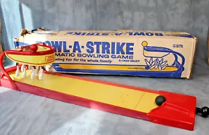 Vintage Chad Valley Bowl-A-Strike Automatic Bowling Game Tin Plate Boxed 1960s - Picture 1 of 6