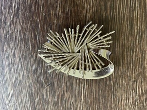 Vintage MCM Krone Trifari goldene Starburst Brosche 50er-60er Jahre - Bild 1 von 3