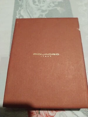 Portafoglio Piquadro uomo verticale in pelle Marrone Con Certificato Origine - Immagine 1 di 3