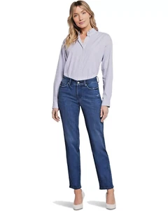 NYDJ Emma Relaxed Slender Fit Jeans Riverwalk Blue Size 8 NWT - Picture 1 of 11