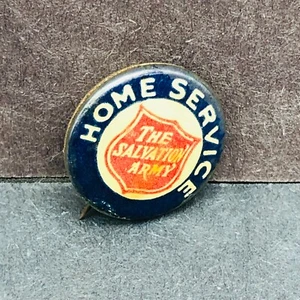 Vintage WWI Era The Salvation Army Home Service Button Pinback 11/16" - Picture 1 of 3