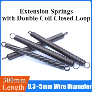 Tension Spring Double Coil Closed Loop Expansion Springs 0.3mm~5mm Wire Diameter - Picture 1 of 7
