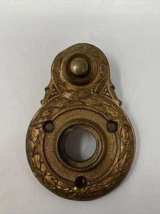 SARGENT Antik Vintage Altguss Bronze Türknauf Türklingel Klingel Klingel Platte - Bild 1 von 16