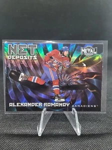 2020-21 Skybox Metal Universe Net Deposits #ND-5 Alexander Romanov - Canadiens - Picture 1 of 2
