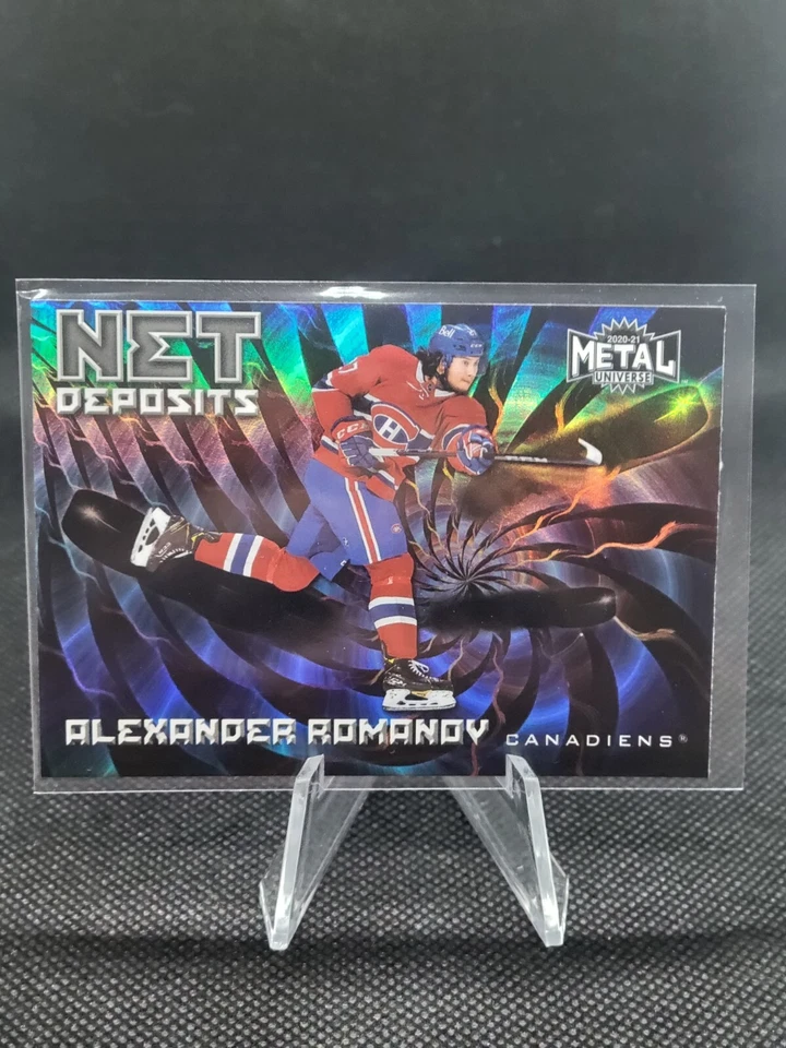 2020-21 Skybox Metal Universe Net Deposits #ND-5 Alexander Romanov - Canadiens - Image 1 of 2