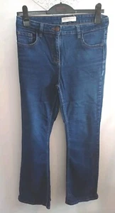 LADIES PAPAYA BLUE DENIM STRETCH JEANS ~ HIGH RISE /COTTON POLYESTER MIX ~ UK 12 - Picture 1 of 5