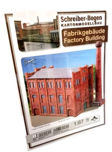 + MODELO DE CARTÓN edificio de fábrica HOJA DE ESCRITOR 764 - escala H0 - Imagen 1 de 2
