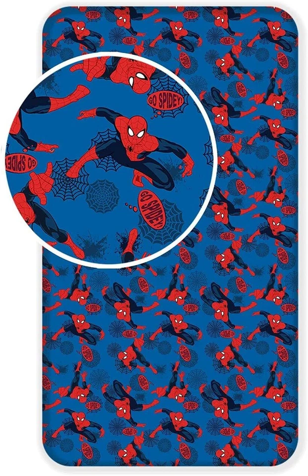 Spiderman Drap Housse Élastique Draps-Housses Avec Bande 90x200 CM - Photo 1/2